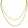 Gold ball chain both