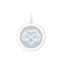 Grandmother pendant silver palegrey medium lola company