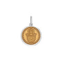 Hamsa pendant gold center small lola company