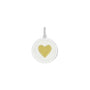 Heart pendant gold center mini lola company