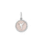 Hummingbird silver pendant pink small lola company