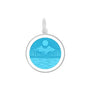 Lake life silver pendant light blue medium lola company