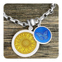 Lifestyle butterfly sunflower pendant