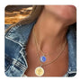 Lifestyle moon stars gold cross