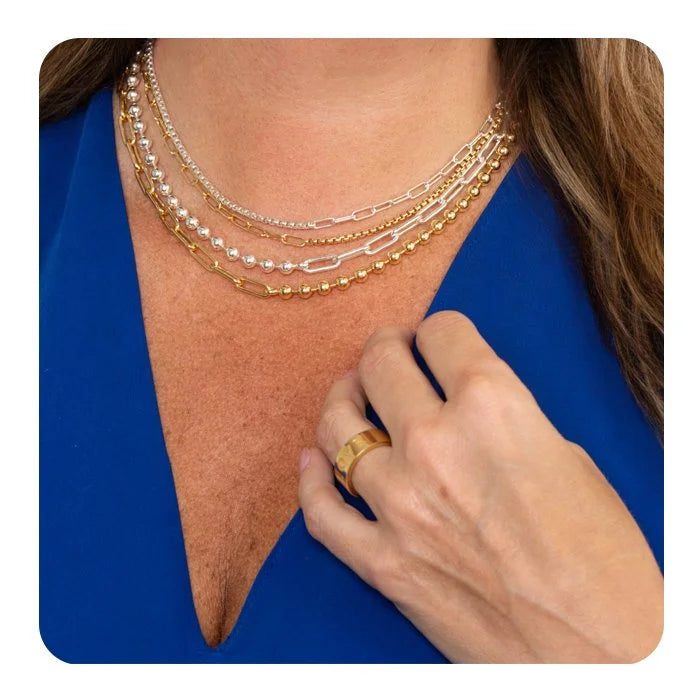 Oval & Rounded Box Split Chain - 2