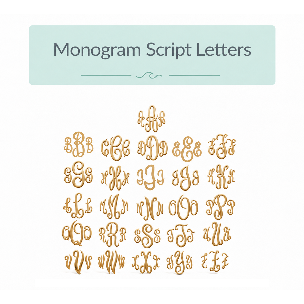 Custom Signature Collection: Monogram Pendant - 26