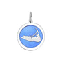 Nantucket island silver pendant periwinkle medium lola company