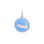Nantucket island silver pendant periwinkle small lola company