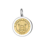Navy pendant gold center medium lola company