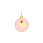 Nurse pendant flamingo pink gold small lola company