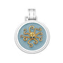 Octopus gold pendant pale blue large lola company