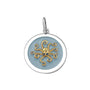 Octopus gold pendant pale blue medium lola company