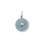 Octopus silver pendant pale blue small lola company