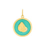 Oyster pendant all gold seafoam medium lola company