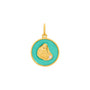 Oyster pendant all gold seafoam small lola company