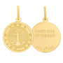 Pendant pair ancor all gold opaque