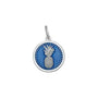 Pineapple silver pendant periwinkle small lola company