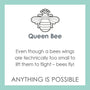 Queen bee pendant card