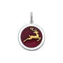 Reindeer gold pendant red medium lola company