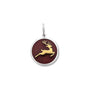 Reindeer gold pendant red small lola company