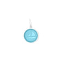 Sailboat silver pendant lightblue mini lola company