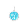 Saint christopher pendant light blue small lola company