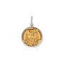 Saint michael pendant gold center small lola company