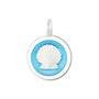 Shell pendant light blue medium lola company
