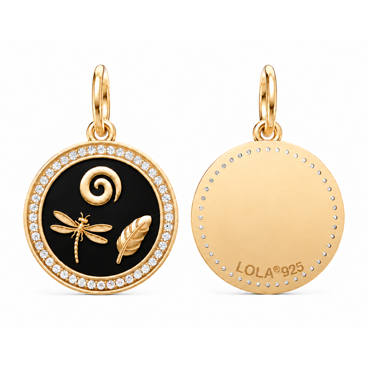 Custom signature collection: three icon pendant