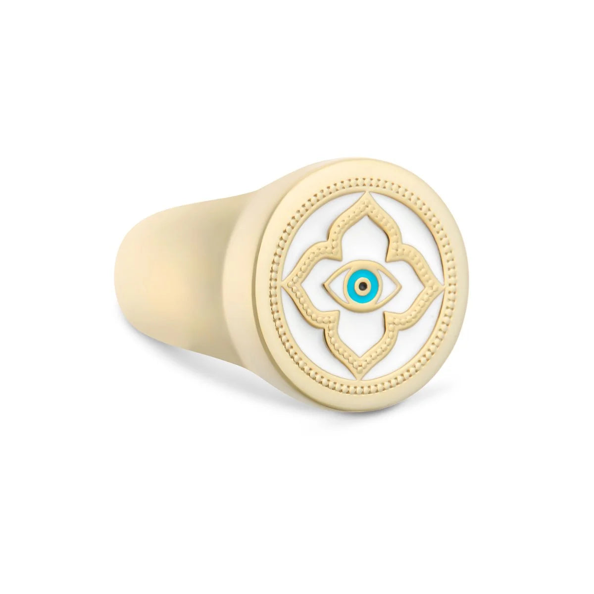 Evil Eye Signet Ring - 1