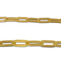 Gold chain on a white background