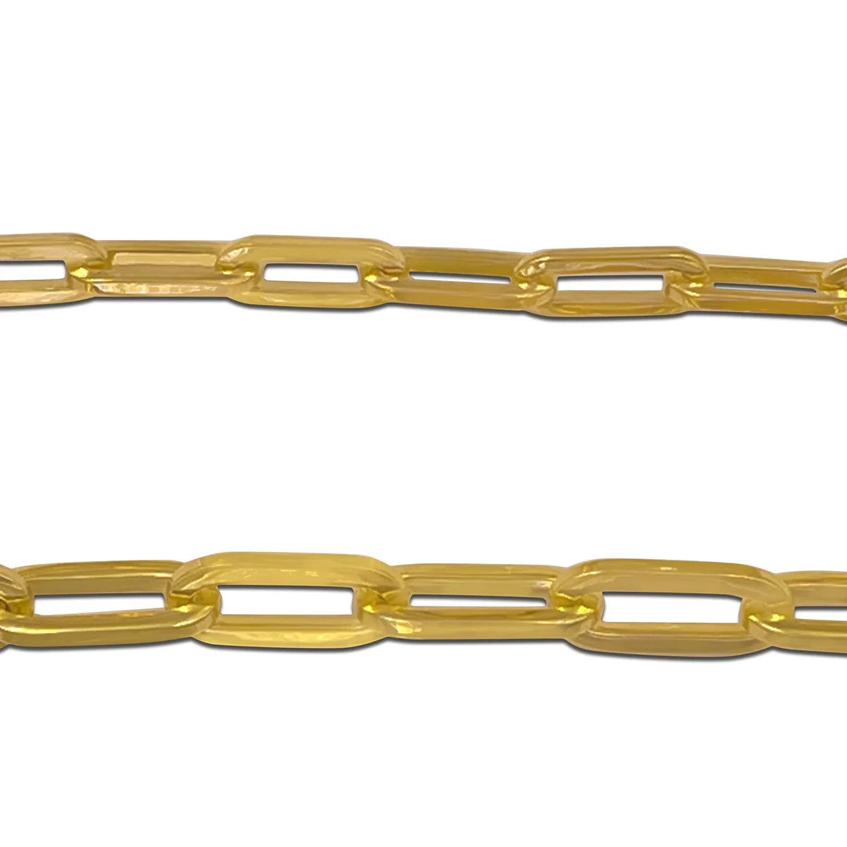 Gold chain on a white background - 3