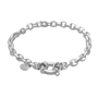Small rolo silver bracelet lifestyle lola company