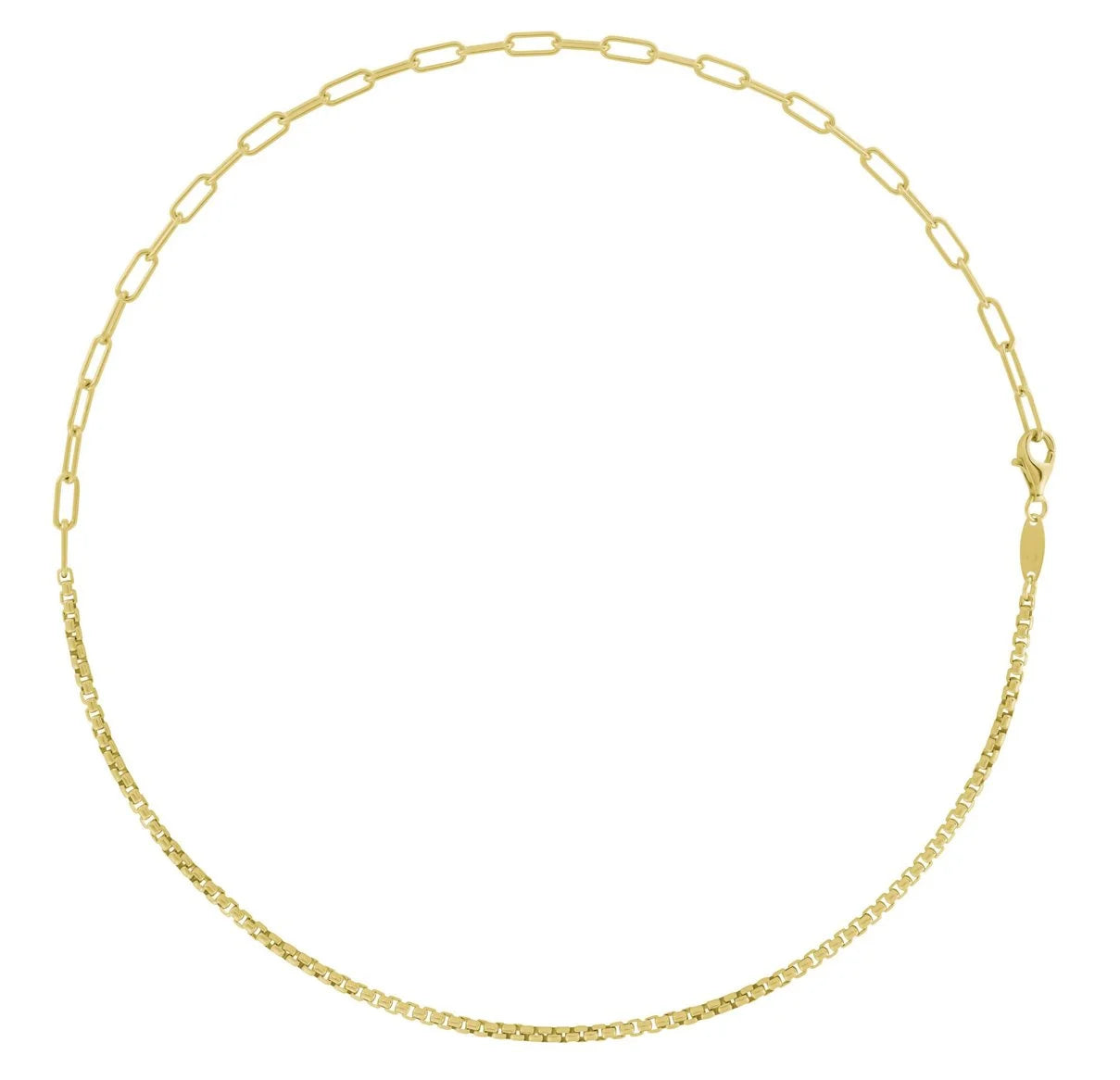 Oval & Rounded Box Split Chain - 1