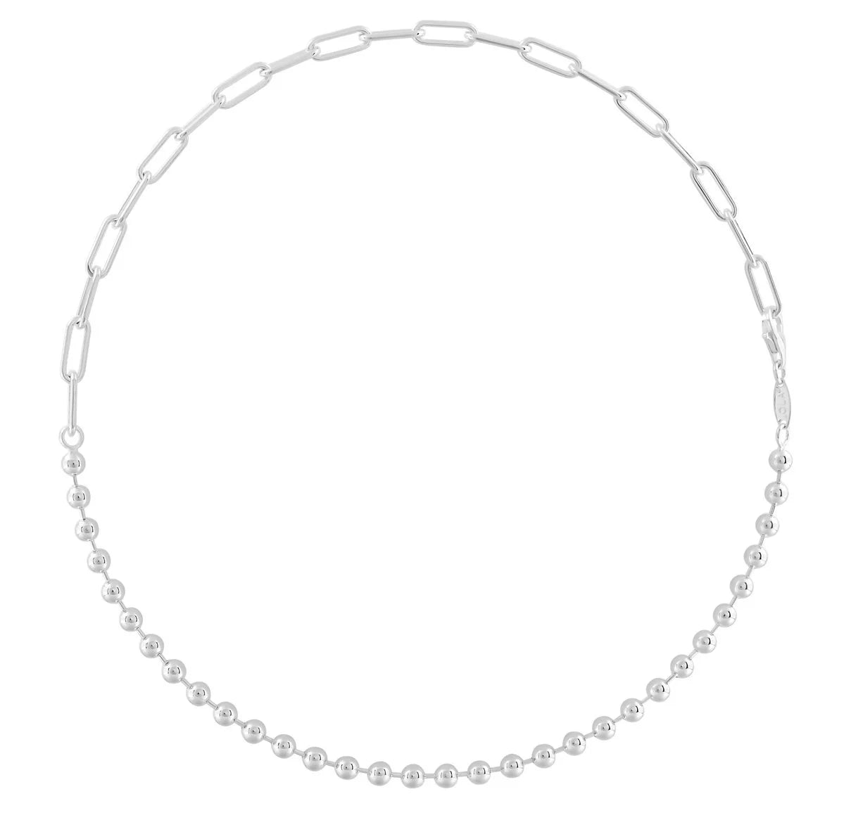 Oval & ball split chain