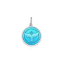 Whale tail pendant blue sea small lola company