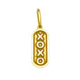 Xo xo hugs kisses gold tag front lola company