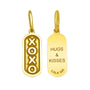 Xo xo hugs kisses gold tag lola company