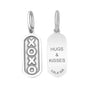 Xo xo hugs kisses silver tag lola company